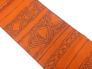 幾何学模様織り出し全通袋帯